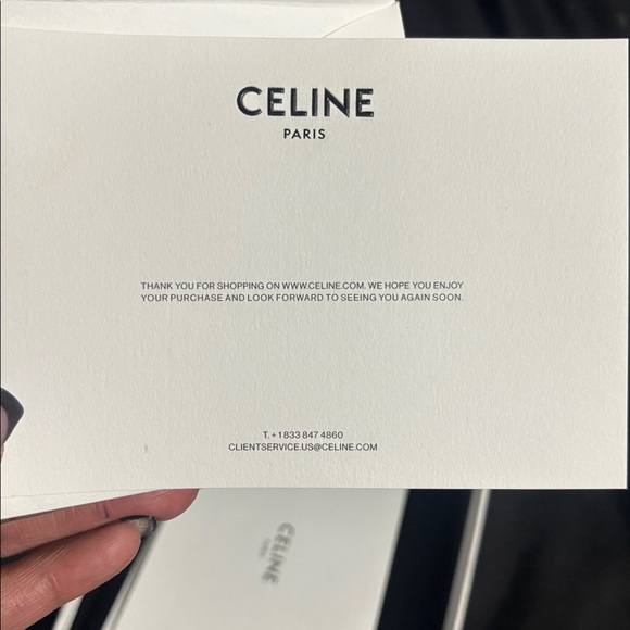 Celine Triomphe Triangle Mini Bag - Picture 6 of 7